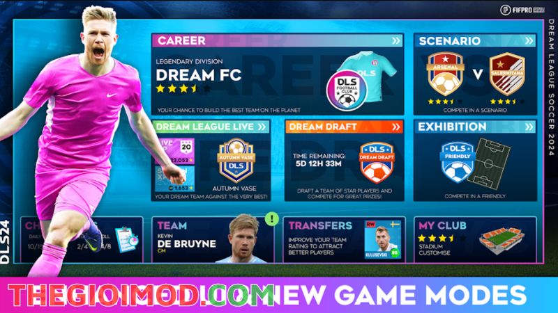 Hack Dream League Soccer 2024 mới nhất