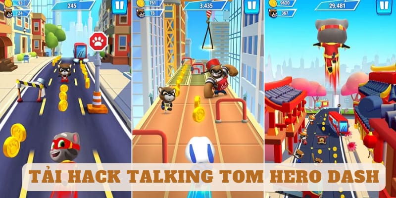 Ảnh 2 của Tải Hack Talking Tom Hero Dash MOD APK (Menu, Vô Hạn Tiền) v4.5.0.5838 talking-tom-hero-dash-mod-apk
